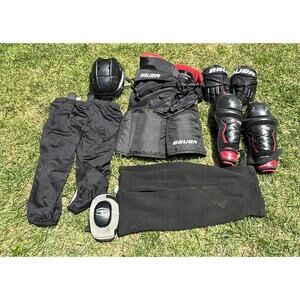 Bauer Ice Hockey Goalie Lot Protective Gear Adult Equipment S/M Size EUC